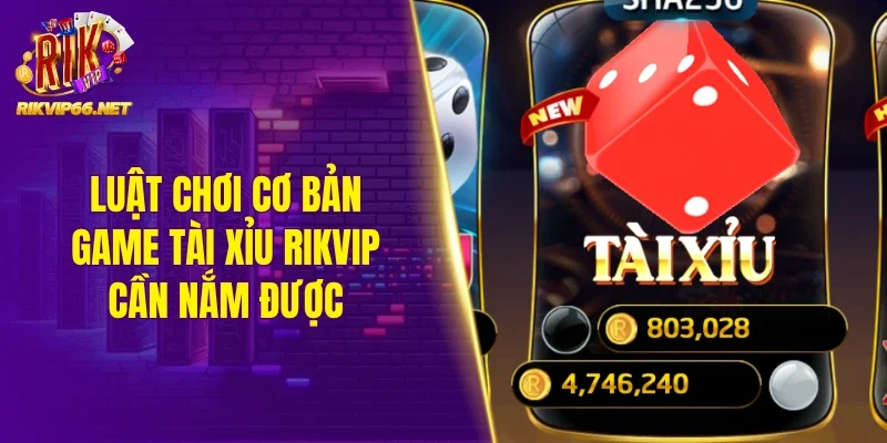 Luật chơi cơ bản game tài xỉu Rikvip cần nắm được